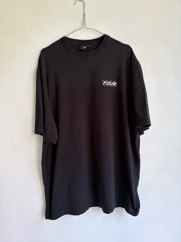 four t-shirt maat xl zwart, Kleding | Heren, Zwart, Maat 56/58 (XL), Zo goed als nieuw, Four