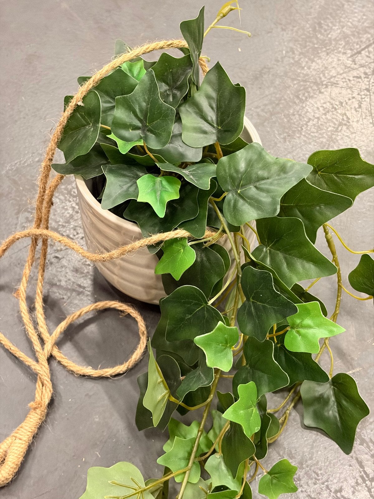 Kunstplant Klimop in Hangpot - Groen, Binnen, Groen, Kunstplant, Nieuw