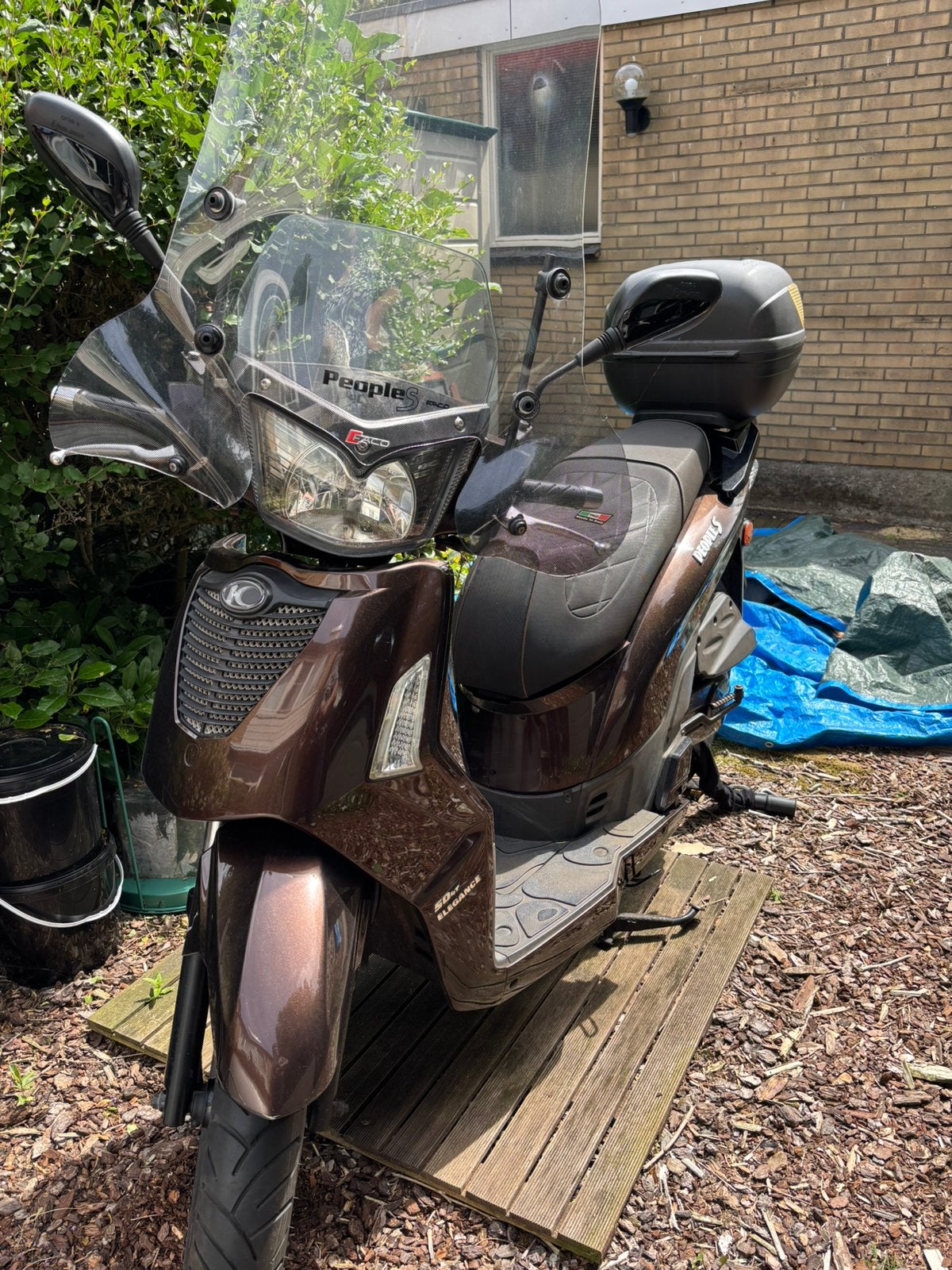 Kymco PeopleS scooter te koop. Kleur bruin metallic, Ophalen, Gebruikt, Maximaal 45 km/u, People S