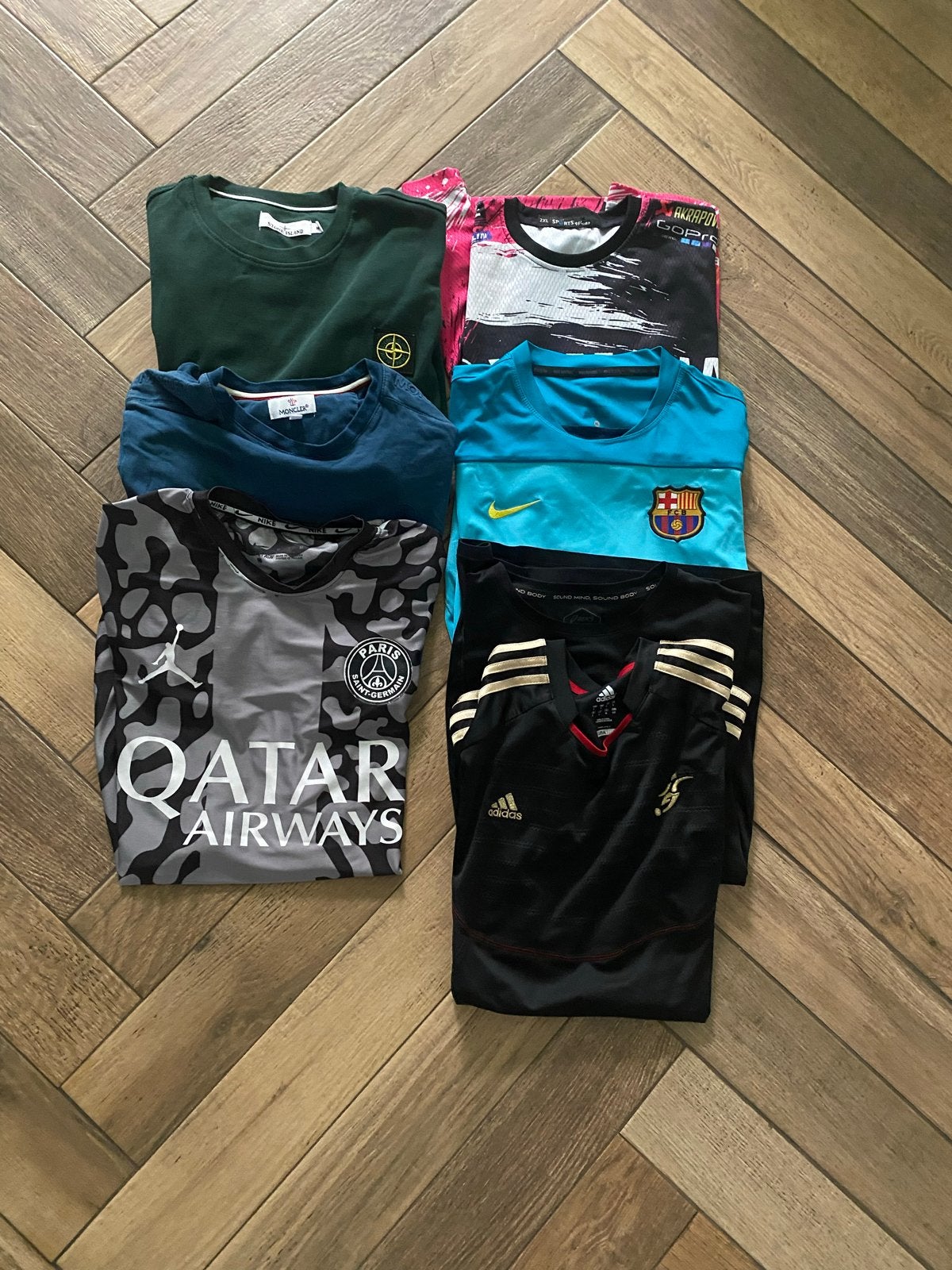 Diverse heren T-shirts en truien (Stone Island, Moncler, etc, Ophalen of Verzenden, Gedragen, Overige maten, Meerkleurig