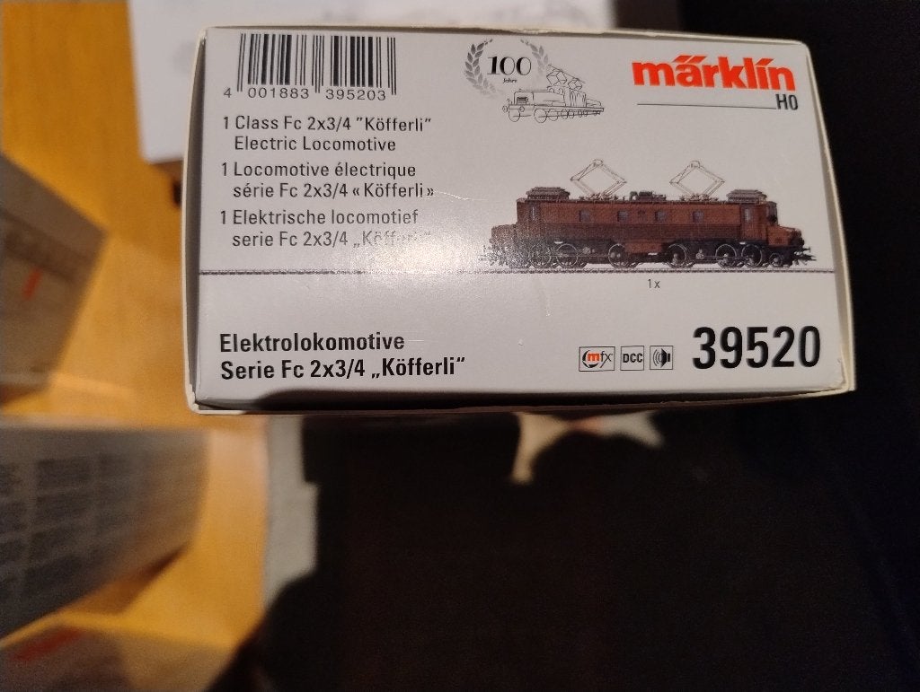 Märklin 39520 – "Köfferli" SBB Fc 2x3/4 – Bruin – Mfx+ Sound, Wisselstroom, Locomotief, Nieuw, Ophalen of Verzenden