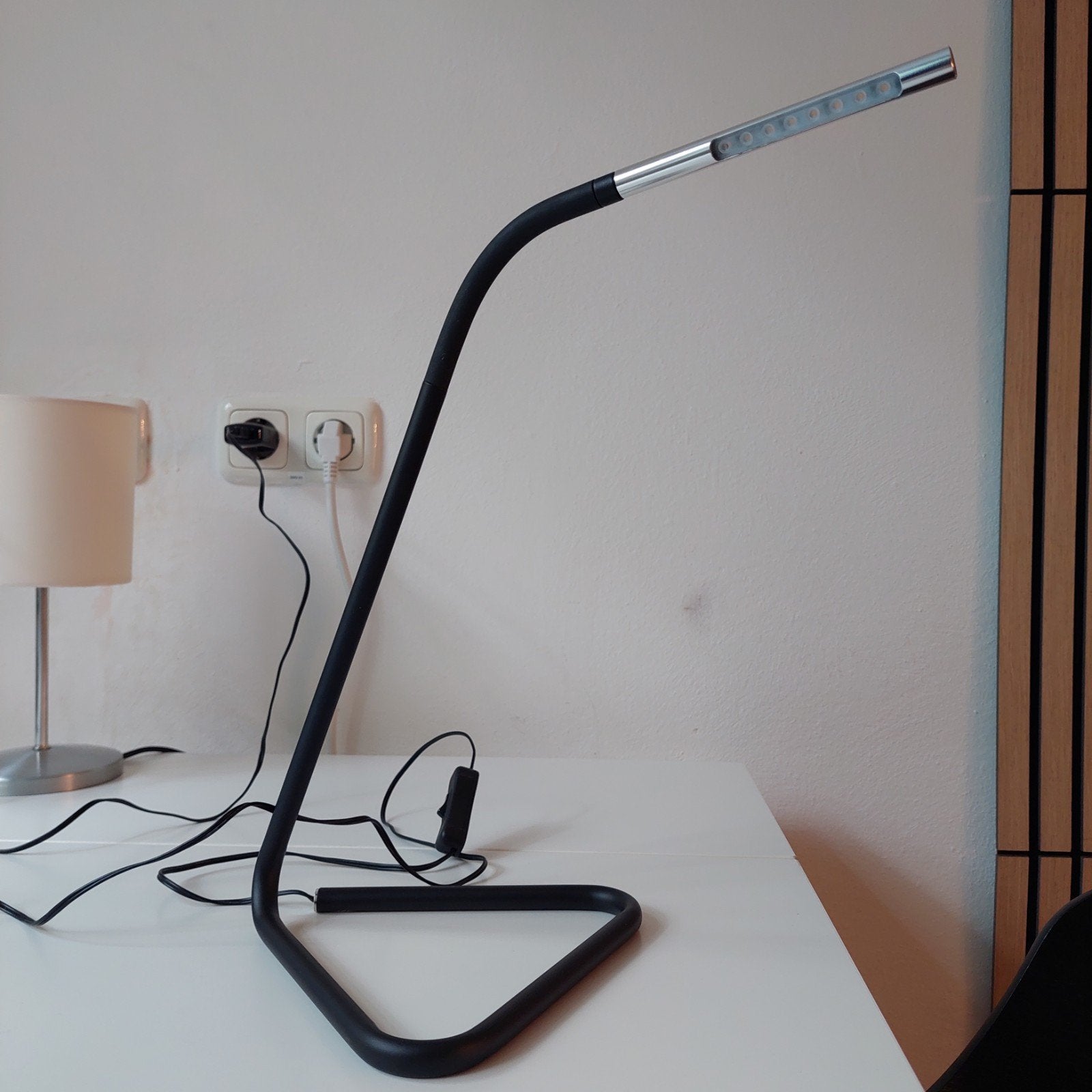 Zwarte ikea bureaulamp ( HÅRTE LED ), Ophalen, Bureaulamp, Minimalistisch, Zwart