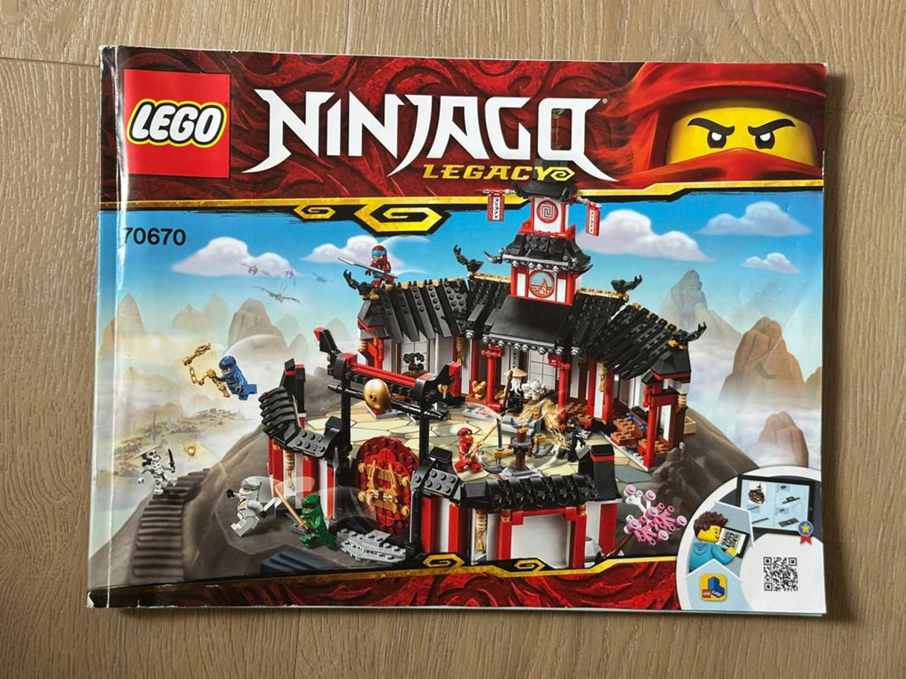 Lego klooster van spinjitzu 70670, Ophalen of Verzenden, Zo goed als nieuw