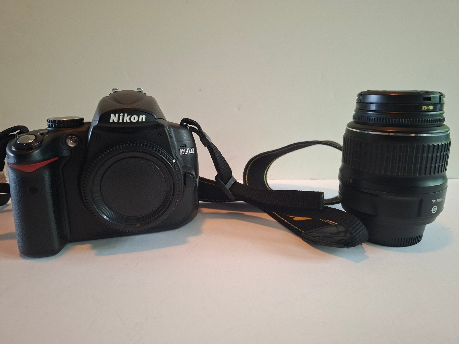 Nikon d5000 dslr met 18-55mm f3.5-5.6 lens, Gebruikt, Spiegelreflex, Ingebouwde flitser, 12 megapixels