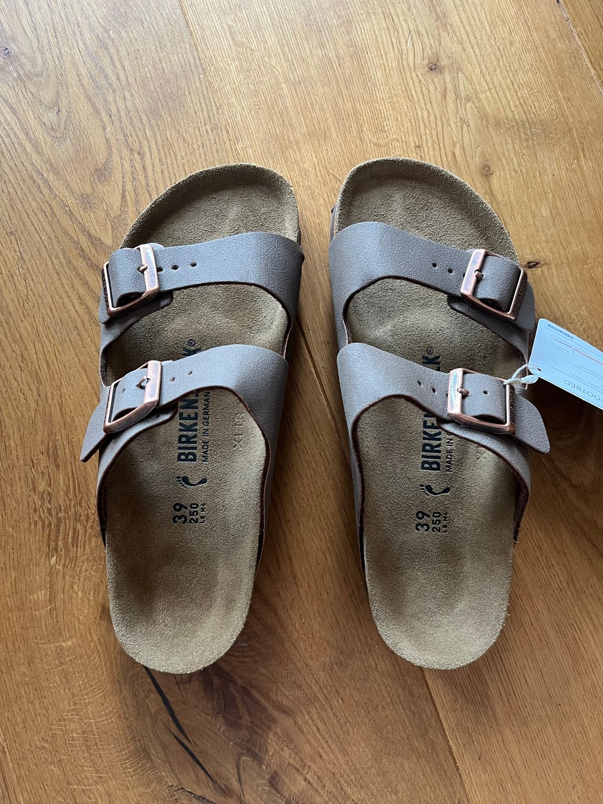 Nieuwe Birkenstock Arizona maat 39, Slippers, Bruin, Nieuw, Ophalen of Verzenden