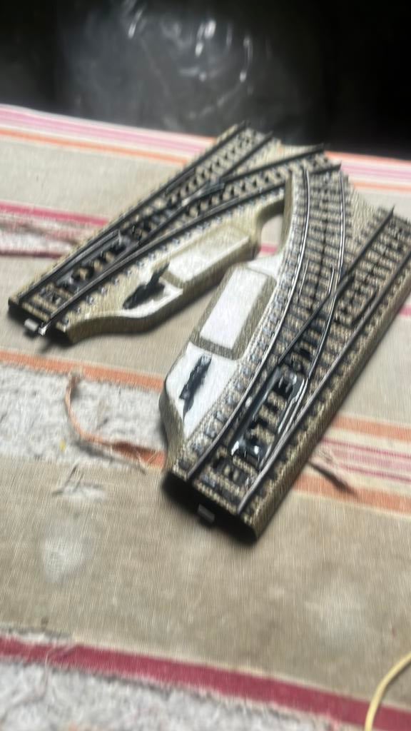 Te koop set handbediende wissels van marklin 5123, Wisselstroom, Rails, Ophalen of Verzenden, Zo goed als nieuw