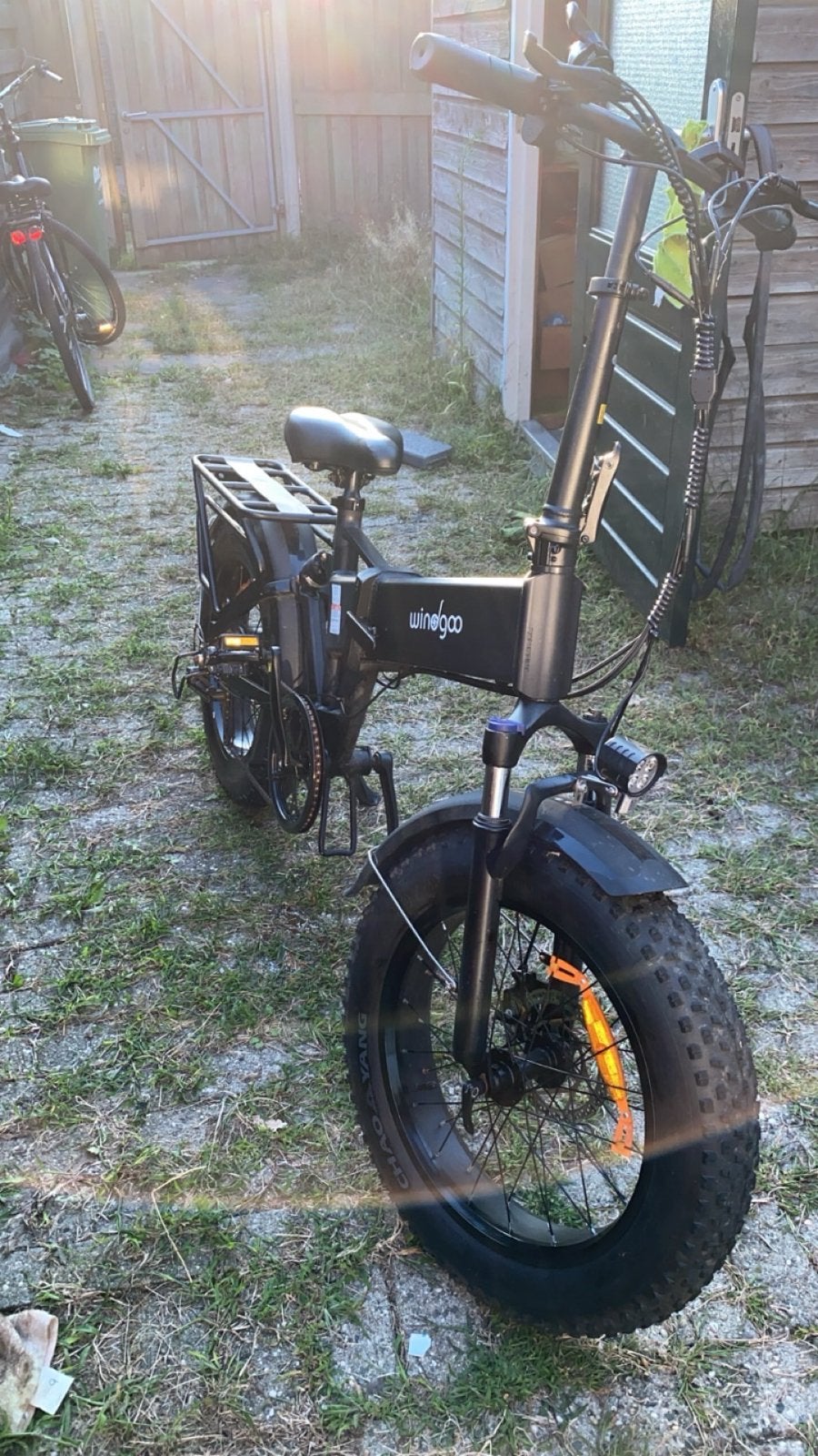 WINDGOO opvouwbare elektrische fatbike, Zo goed als nieuw, Minder dan 47 cm, 50 km per accu of meer, Ophalen