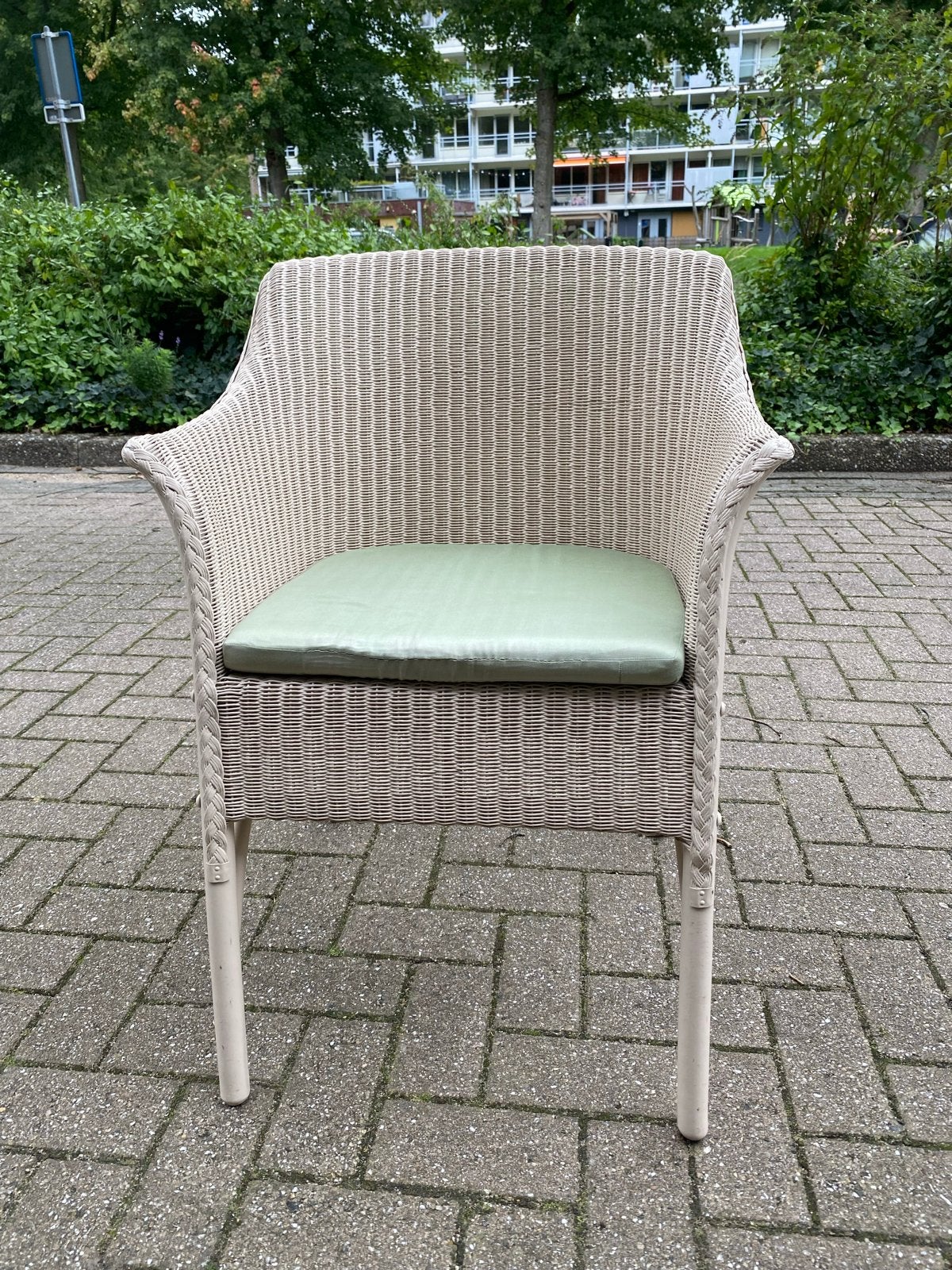 Lloyd Loom stoelen met kussen, Ophalen, Overige kleuren, Zo goed als nieuw, Eén