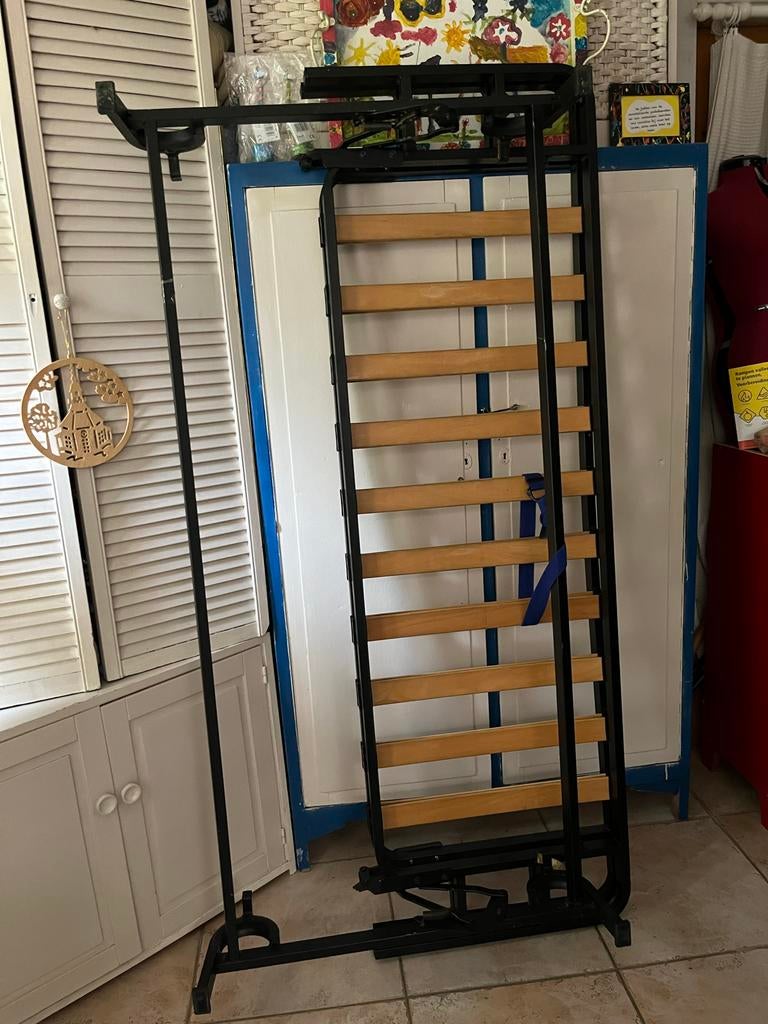 IKEA Bedbank - Uitklapbaar 140x200 met lattenbodem, Huis en Inrichting, Slaapkamer | Matrassen en Bedbodems, Ophalen of Verzenden