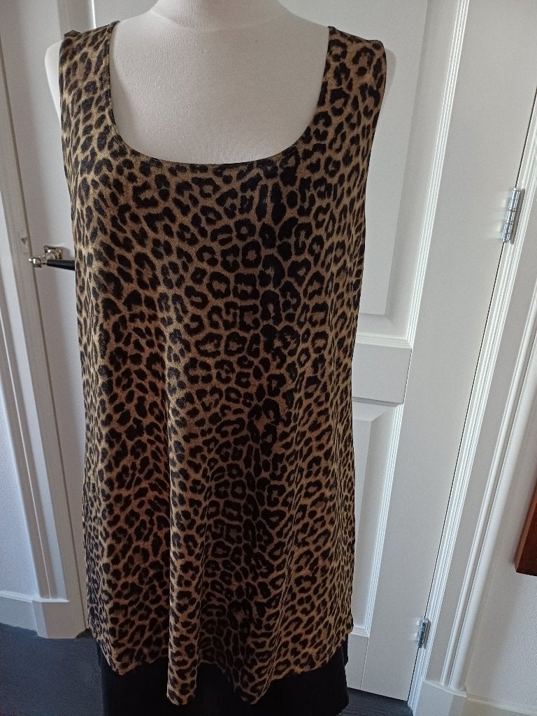 WILLE panter top travel  materiaal maat 44, Kleding | Dames, Grote Maten, Wille, Zwart, Zo goed als nieuw, Shirt of Top