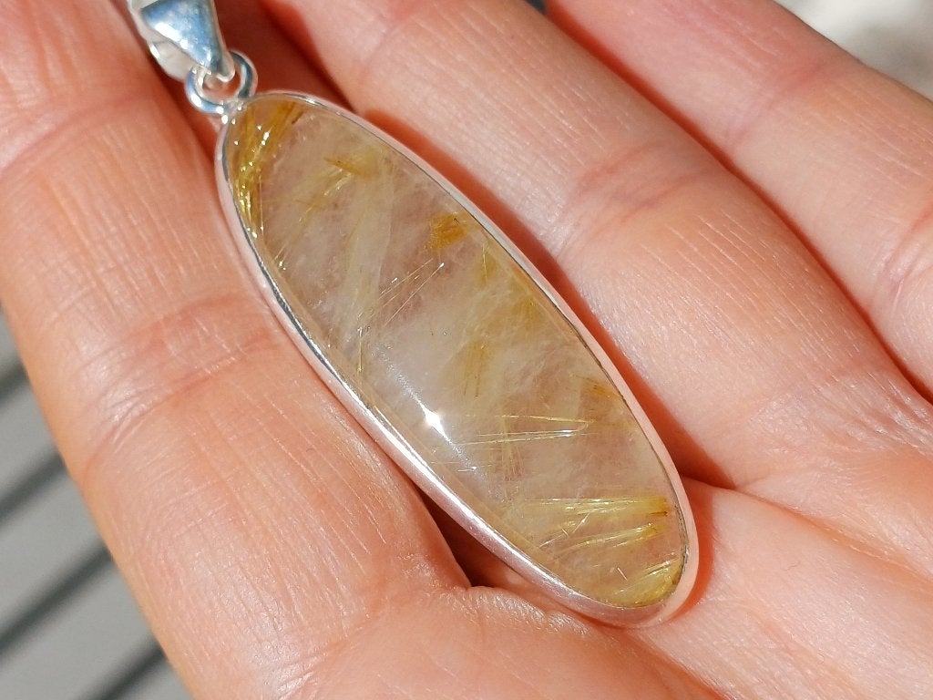 Vanoli 925 zilveren kettinghanger met rutielkwarts, Sieraden, Tassen en Uiterlijk, Daiva1973@hotmail.com, Vanoli, Overige kleuren
