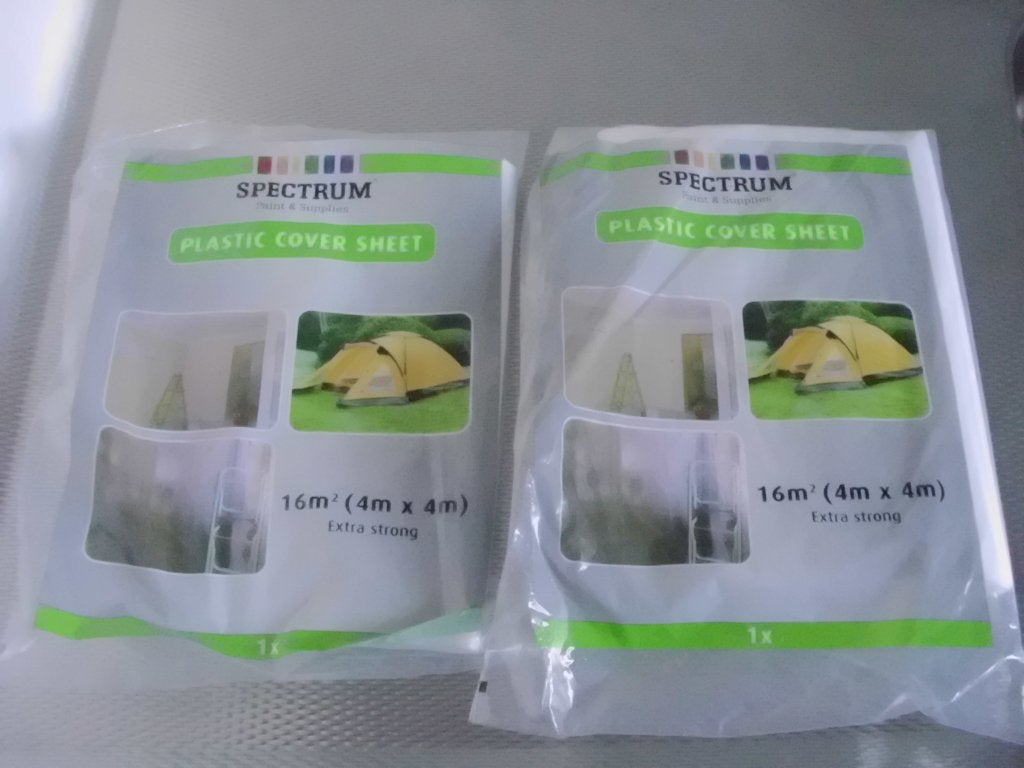 2 x SPECTRUM plastic cover sheet, afdekzeil 16m² extra sterk, Ophalen, Nieuw, 15 m² of meer, Zeil