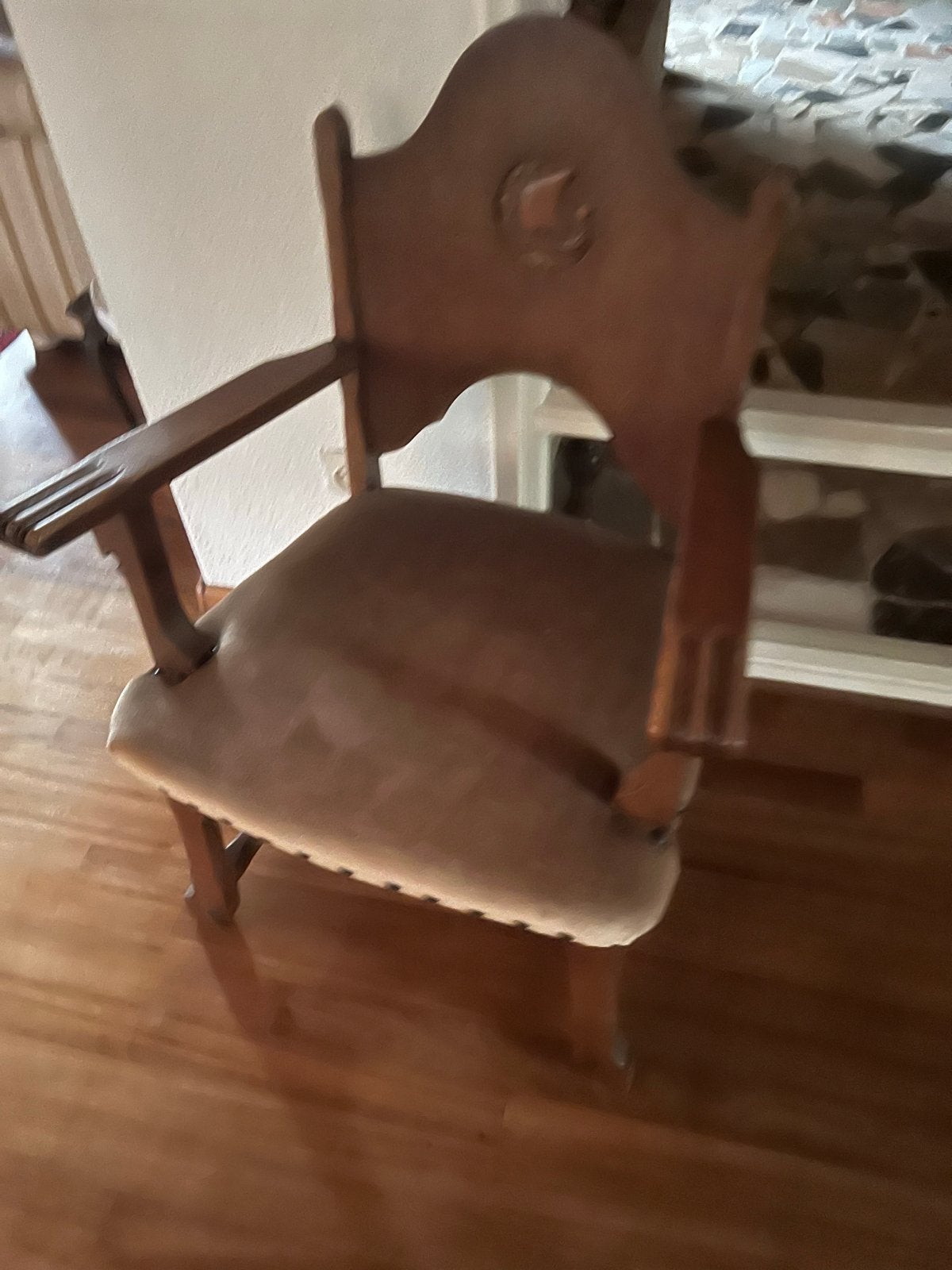 Eiken eettafel met 4 stoelen en 2 zetels, Ophalen of Verzenden