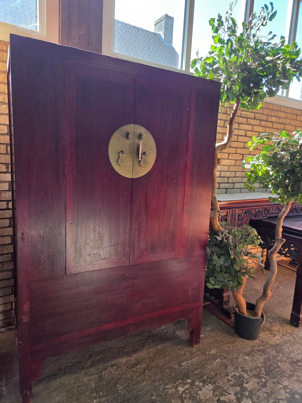 prachtige Chinese buffetkast ~ linnenkast ~ voorraadkast, Antiek en Kunst, Ophalen