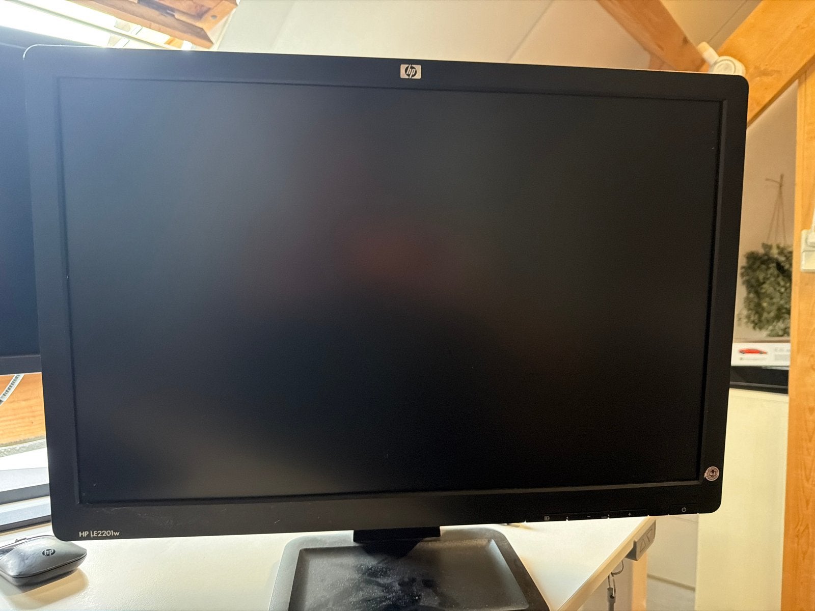 2x HP LE2201w monitoren met kabels, Computers en Software, Ophalen, Gebruikt, Full HD, VGA