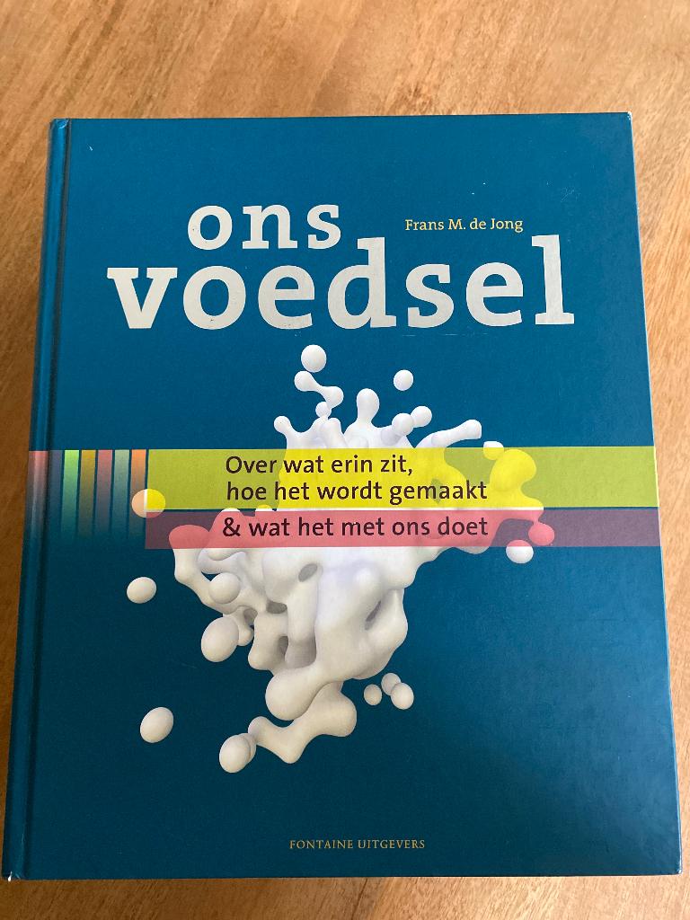 Boek Ons voedsel, Boeken, Dieet en Voeding, Frans M. de Jong, Nieuw, Ophalen of Verzenden