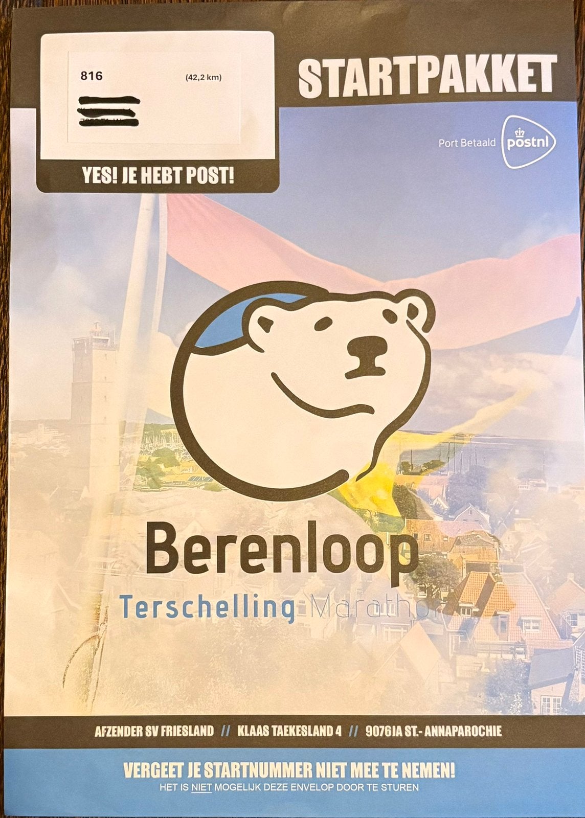 Berenloop Terschelling, Overige typen, Nieuw, Hardlopen, Ophalen