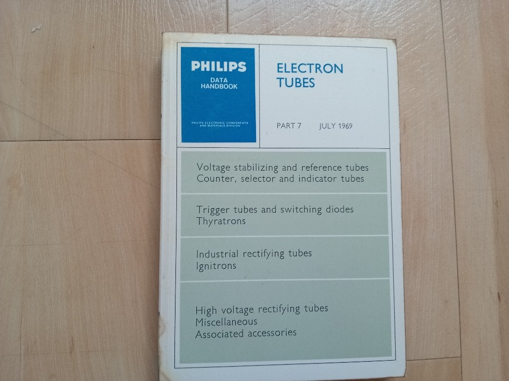 Philips Data Handbook Electron Tubes Part 7 (1969), Gelezen, Elektrotechniek, Ophalen of Verzenden, Philips