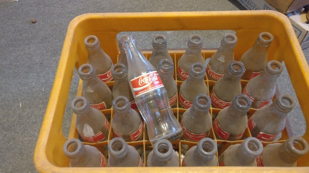 Kratje lege cola flesjes van lang geleden, Ophalen, Gebruikt, Verpakking