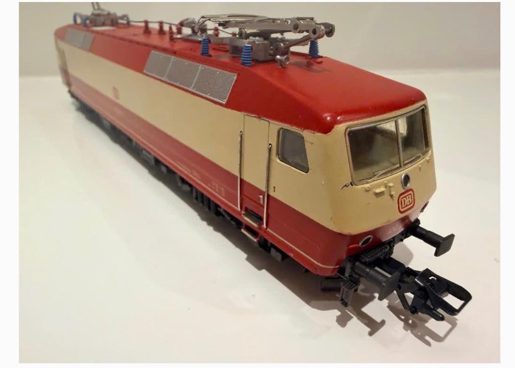 Marklin 3153 DB BR 120 rood crème digital hoog vermogen, Ophalen, Wisselstroom, Locomotief, Zo goed als nieuw