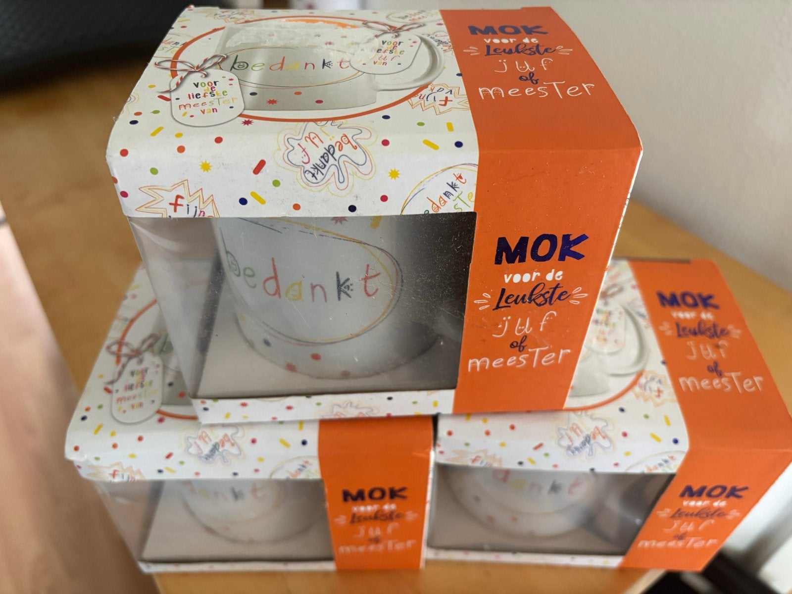 Mok voor de liefste juf of meester - Bedankt, Ophalen of Verzenden, Nieuw, Wit