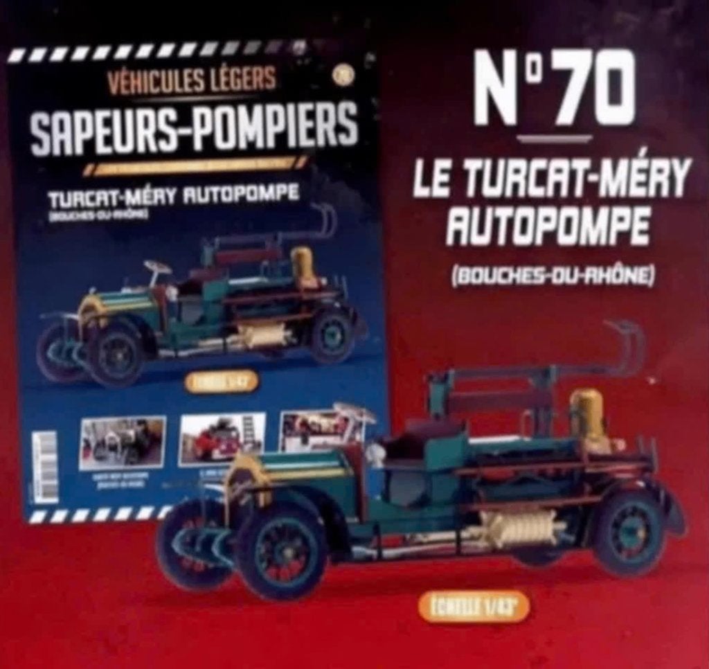 Turcat-Mery Autopompe Brandweer schaal 1/43 # 70, Hobby en Vrije tijd, Verzenden, Nieuw, Auto, Overige merken