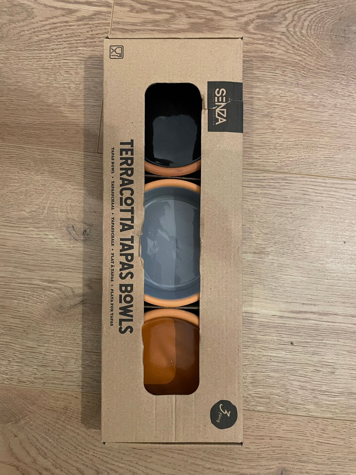 Senza Terracotta Tapas Bowls - Nieuw (3 stuks), Overige merken, Nieuw, Ophalen of Verzenden, Kom(men)