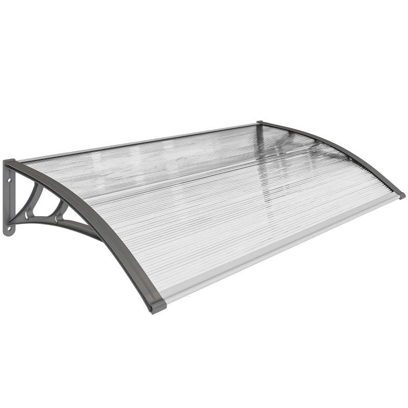 Outsunny Deurafdak 110x60cm - Bescherming tegen weer, Ophalen, Nieuw