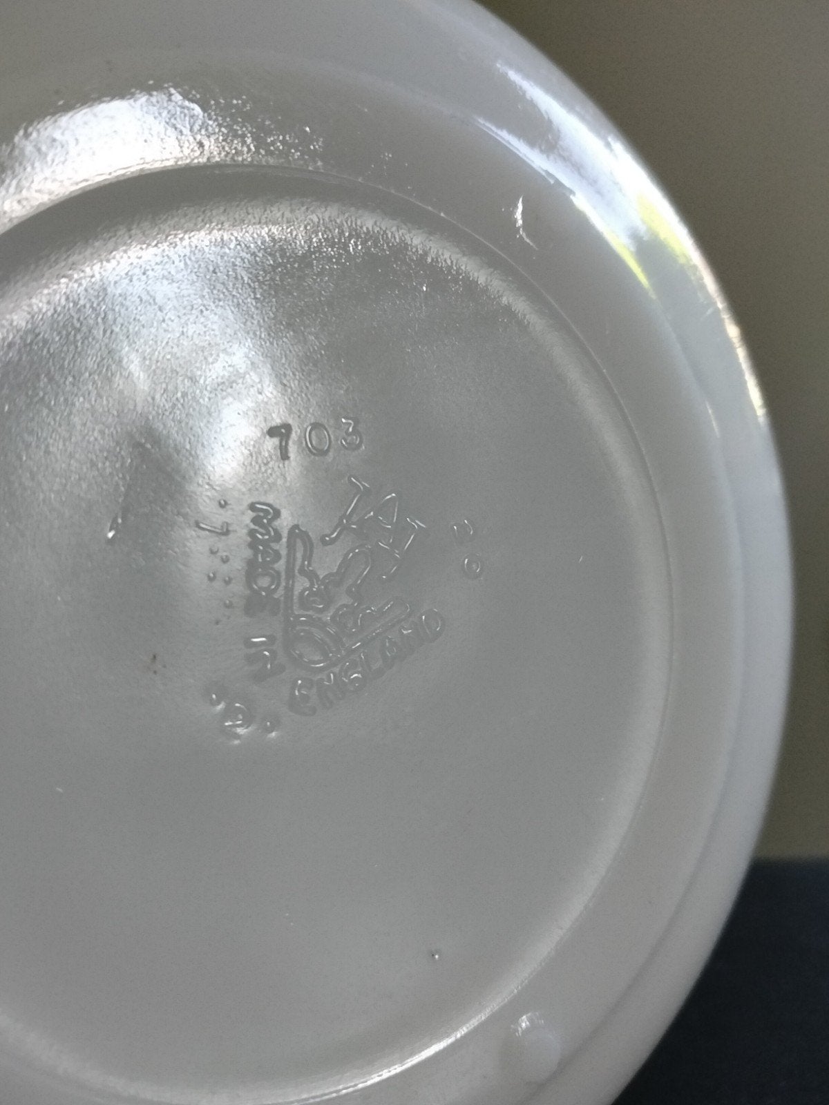 Vintage Pyrex England Ovenschaal/Mengkom met Groentenprint, Ophalen of Verzenden