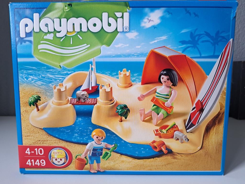 Playmobil City Life Zandkasteel met Strandset 4149, Ophalen of Verzenden, Zo goed als nieuw, Jongen of Meisje