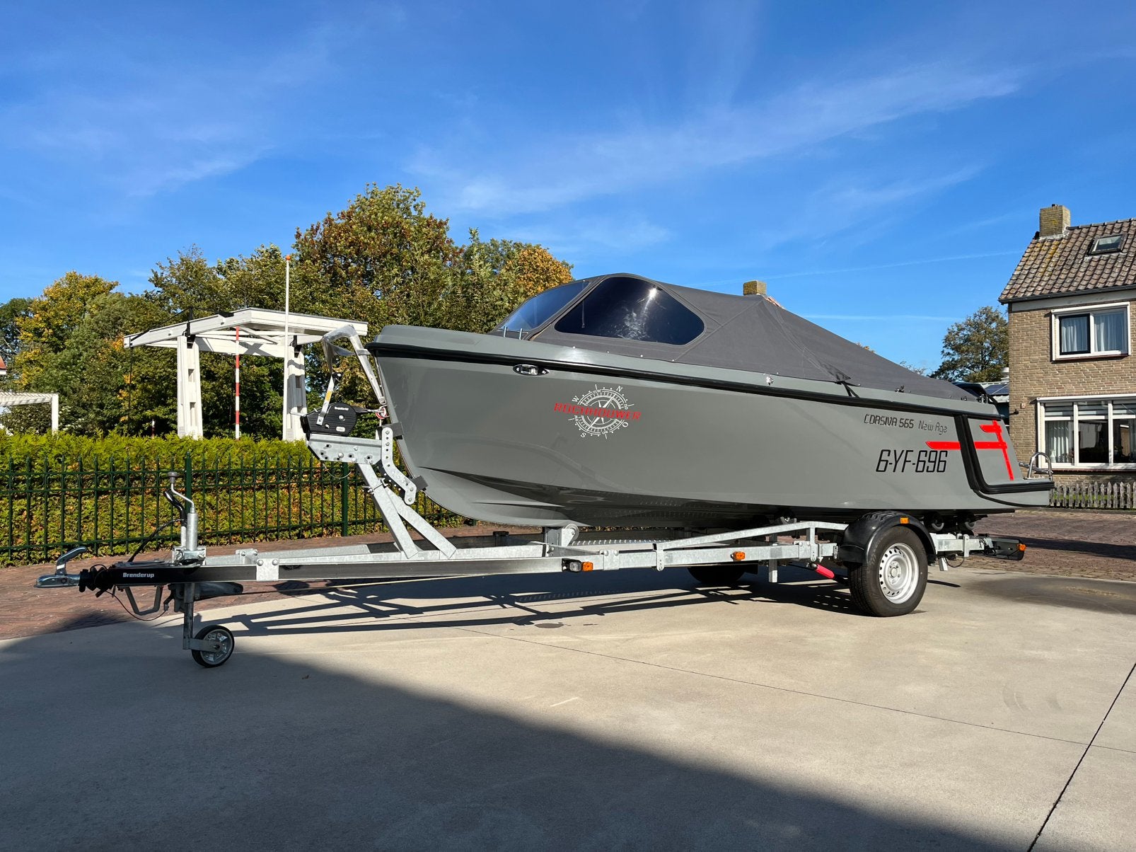 Corsiva 565 New Age tender/sloep met 50 pk Mercury ‼️, Watersport en Boten, Rubberboten, Ophalen, Aluminium, Gebruikt, Peddels