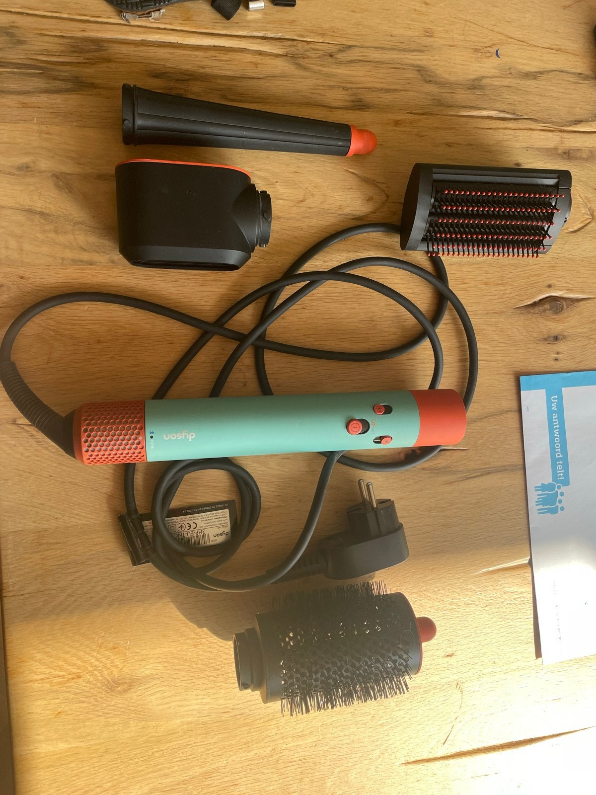 Dyson Airwrap HS08 T1/T2 - Complete set met accessoires, Ophalen of Verzenden, Zo goed als nieuw, Haarverzorging