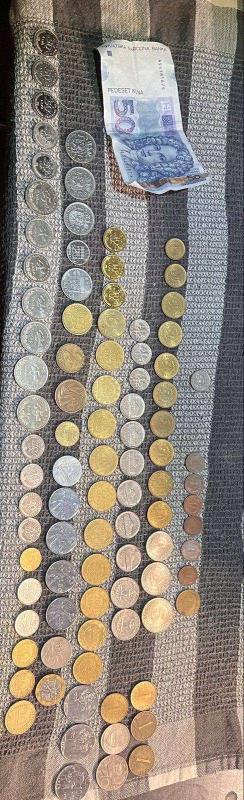Diverse collectie buitenlandse munten en bankbiljetten, Ophalen, Buitenland, Munten en Bankbiljetten