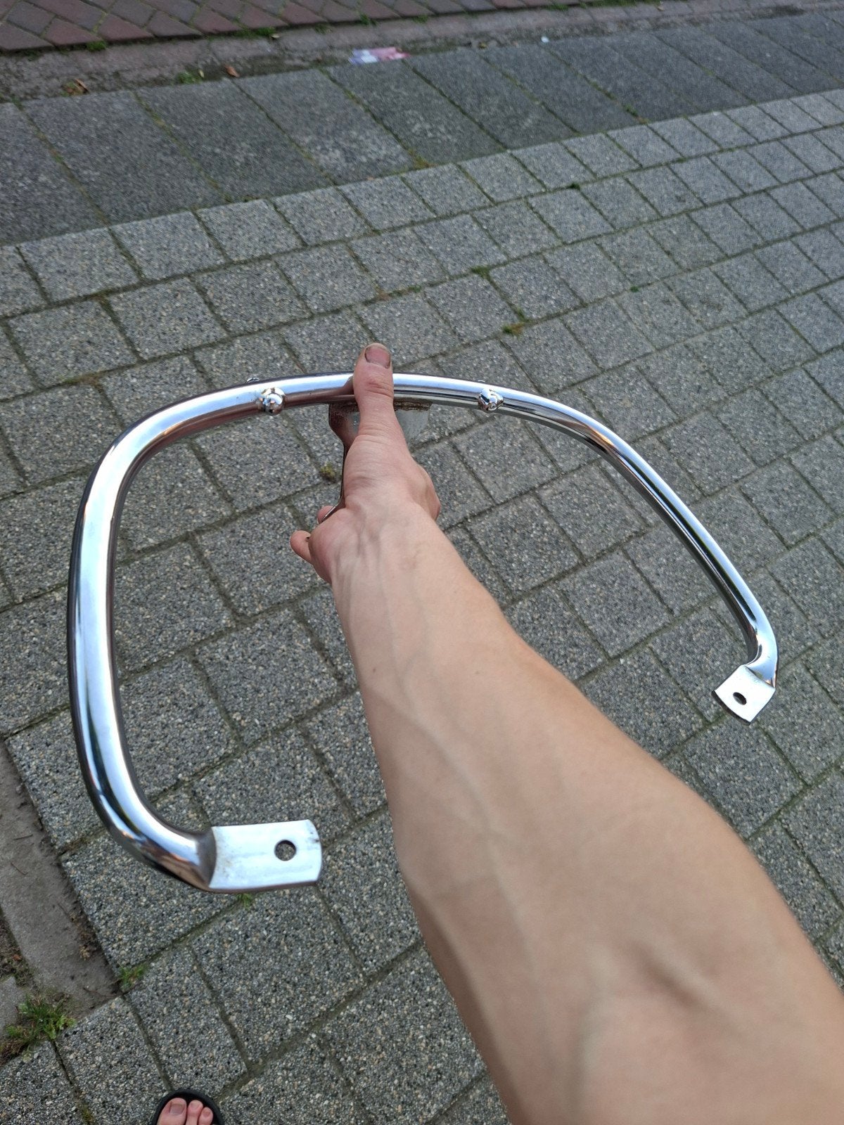 oppakbeugel vespa chroom, Ophalen of Verzenden, Gebruikt, Overige typen