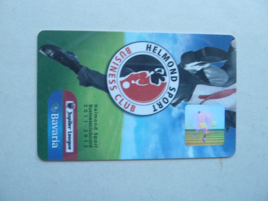 Businessclubcard.Helmond Sport. 2011/2012. Rood ongelopen, Ophalen of Verzenden, Zo goed als nieuw, Overige binnenlandse clubs