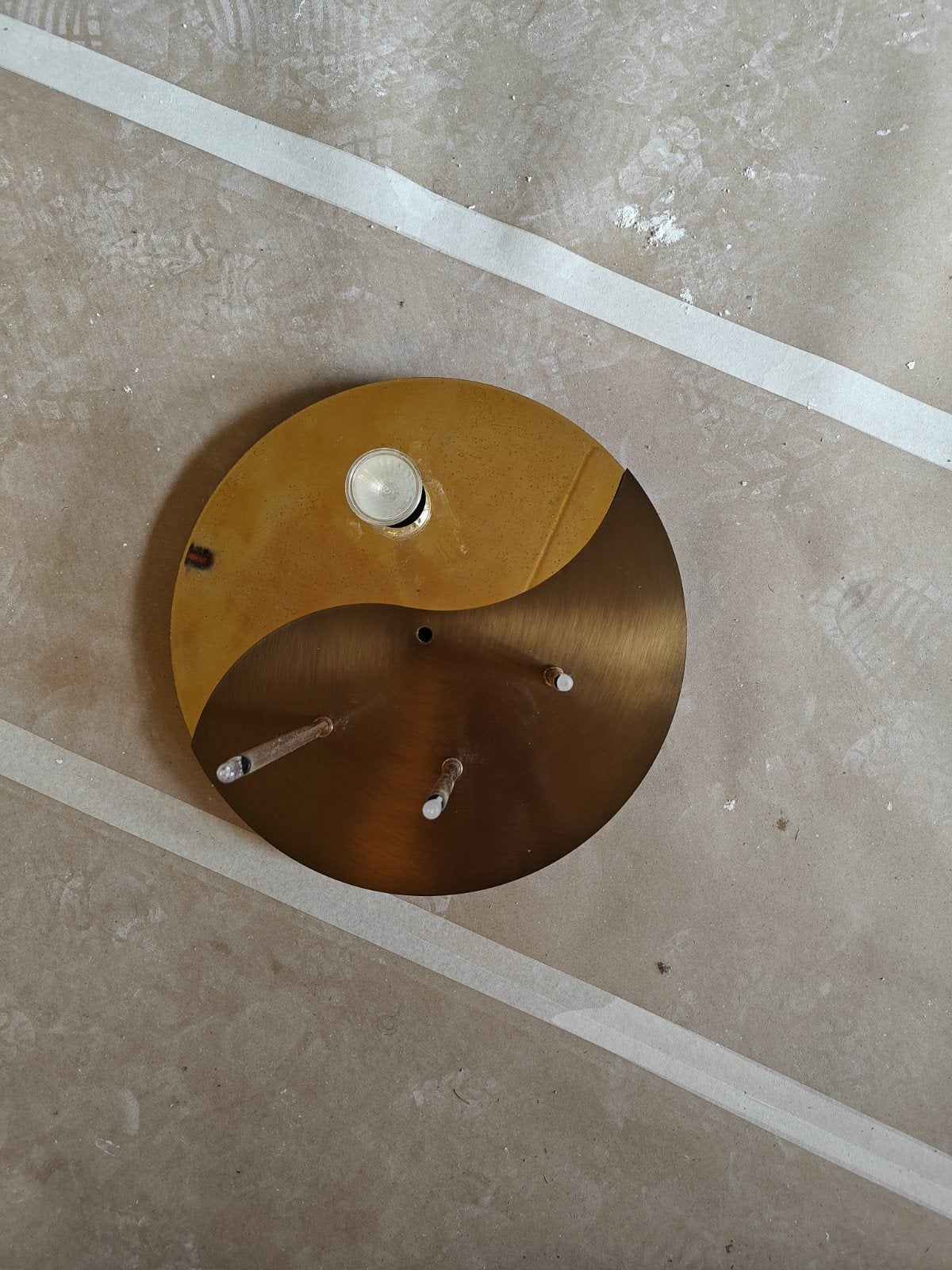 Unieke Plafondlamp - Yin Yang Design, Gebruikt, Design, Overige fittingen, Ophalen of Verzenden