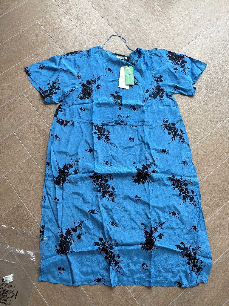 Kaffe Curve zomerjurk - Nieuw met kaartjes, Kaffe Curve, Blauw, Maat 46/48 (XL) of groter, Nieuw