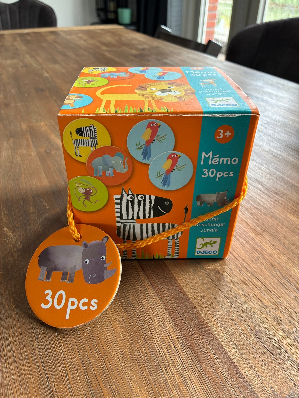 Djeco jungle dieren memory, Ophalen of Verzenden, Zo goed als nieuw