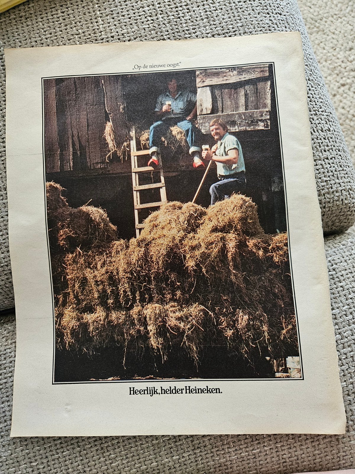 Heineken advertentie 'Op de nieuwe oogst', Ophalen of Verzenden