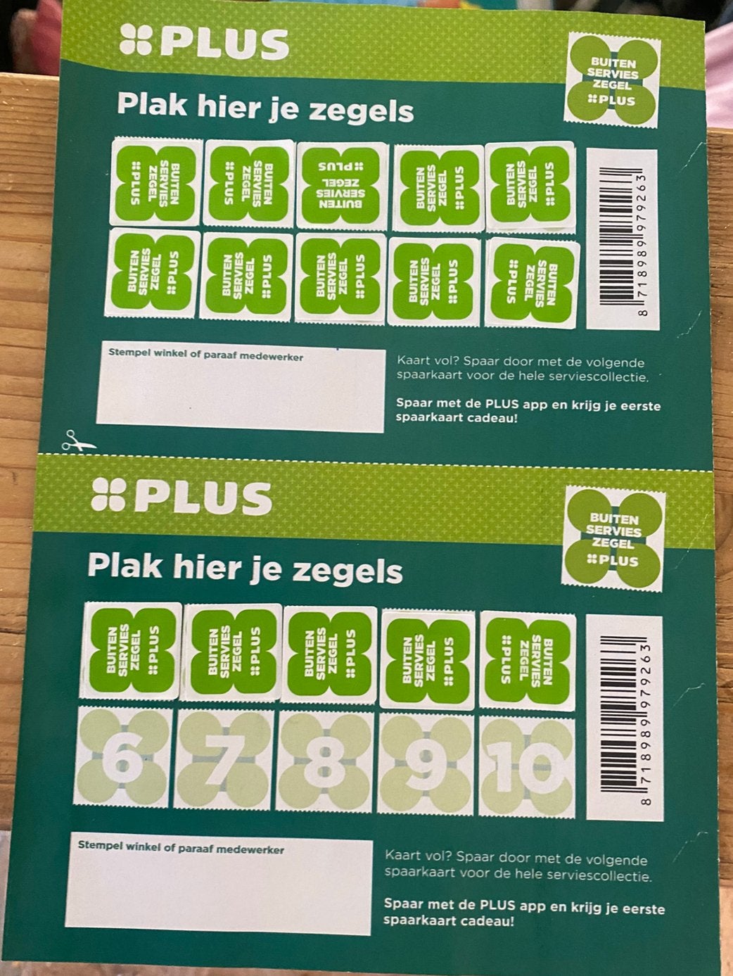 Plus zegels Mepal servies 15x, Plus, Ophalen of Verzenden