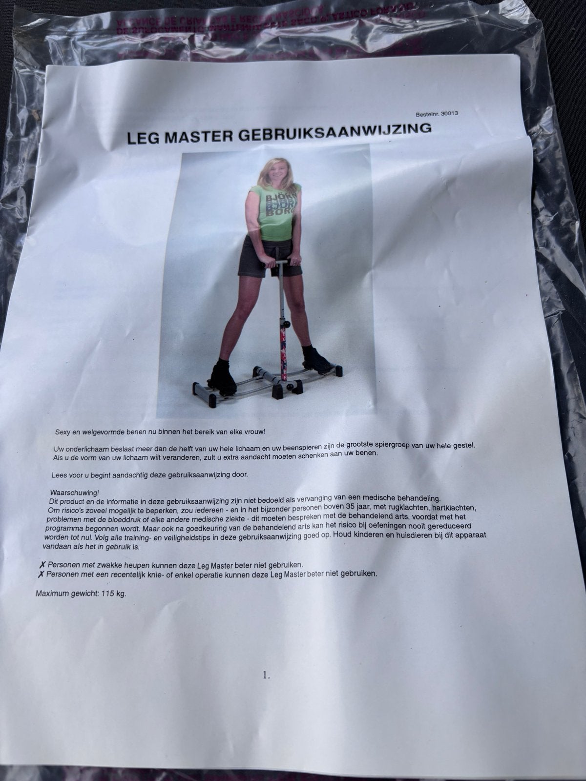 Leg Master Beenspiertrainer - Nieuw in verpakking, Ophalen, Nieuw, Benen, Overige typen
