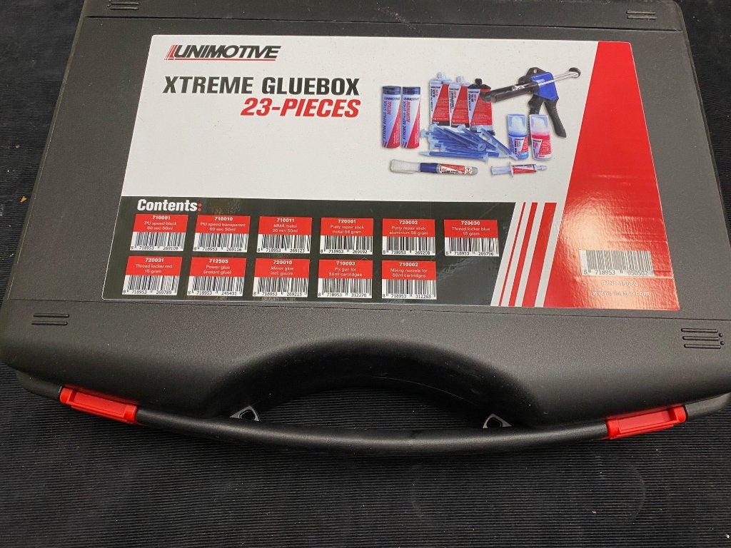 Unimotive lijmkoffer xtreme pro 23 delig van 220 voor 80,--, Ophalen, Nieuw