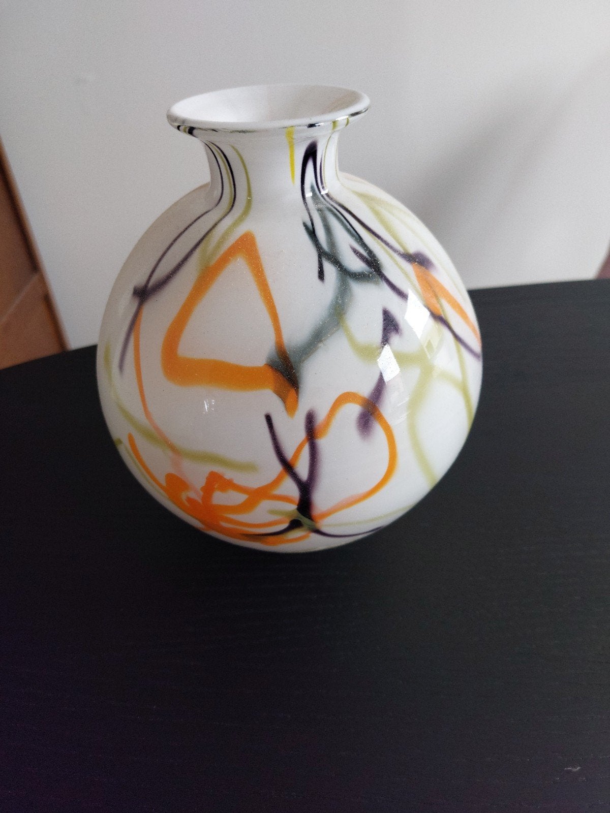 fidrio vaasje, Ophalen, Zo goed als nieuw, Glas, 20 cm