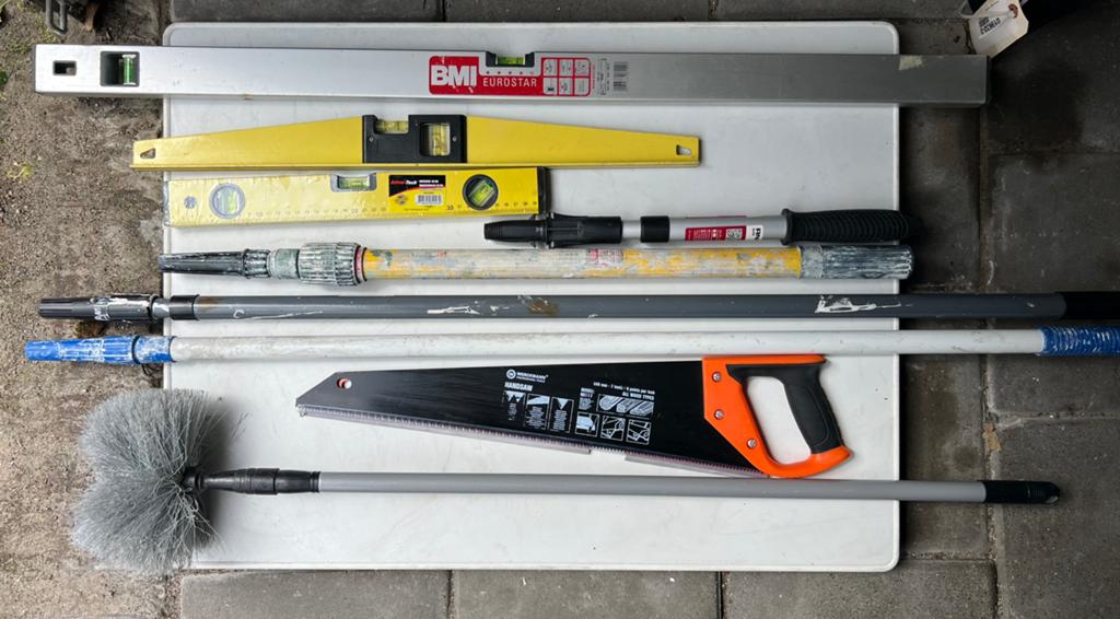 Partij kleinmateriaal gereedschap onderhoud schilder klusser, Doe-het-zelf en Verbouw, Ophalen, Gebruikt