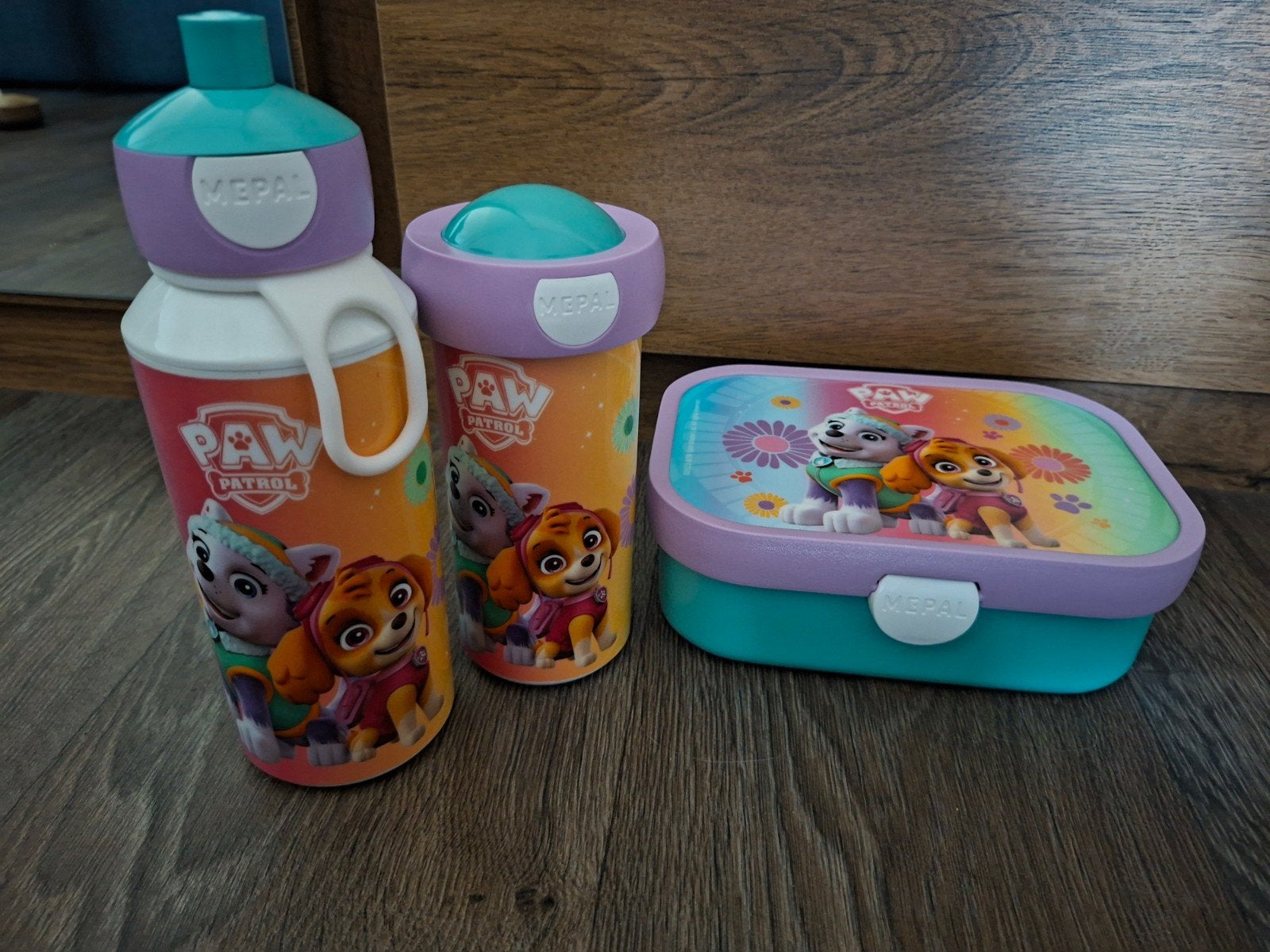 Mepal Schoolset Paw Patrol - Lunchbox en Drinkflessen, Ophalen of Verzenden, Zo goed als nieuw