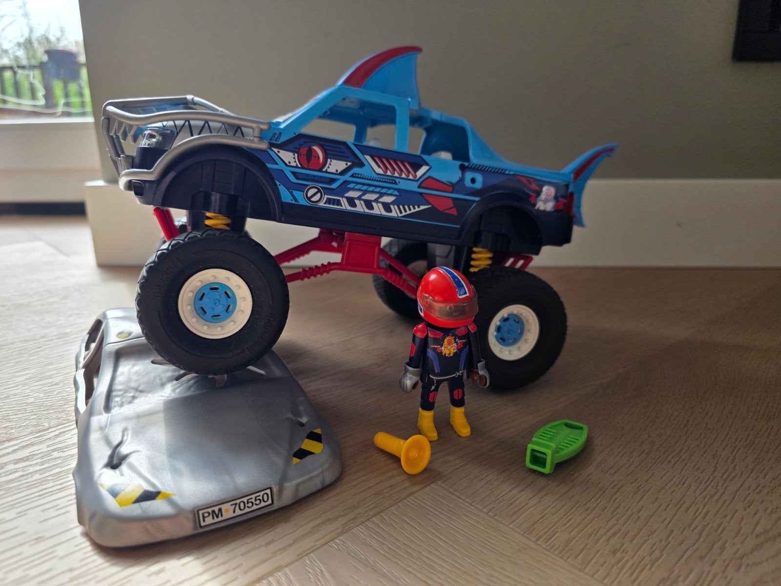 Playmobil Monster Truck Haai met figuur en accessoires, Ophalen of Verzenden, Zo goed als nieuw