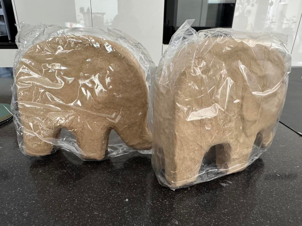 Papier-maché olifant om te decoreren, Ophalen of Verzenden, Nieuw