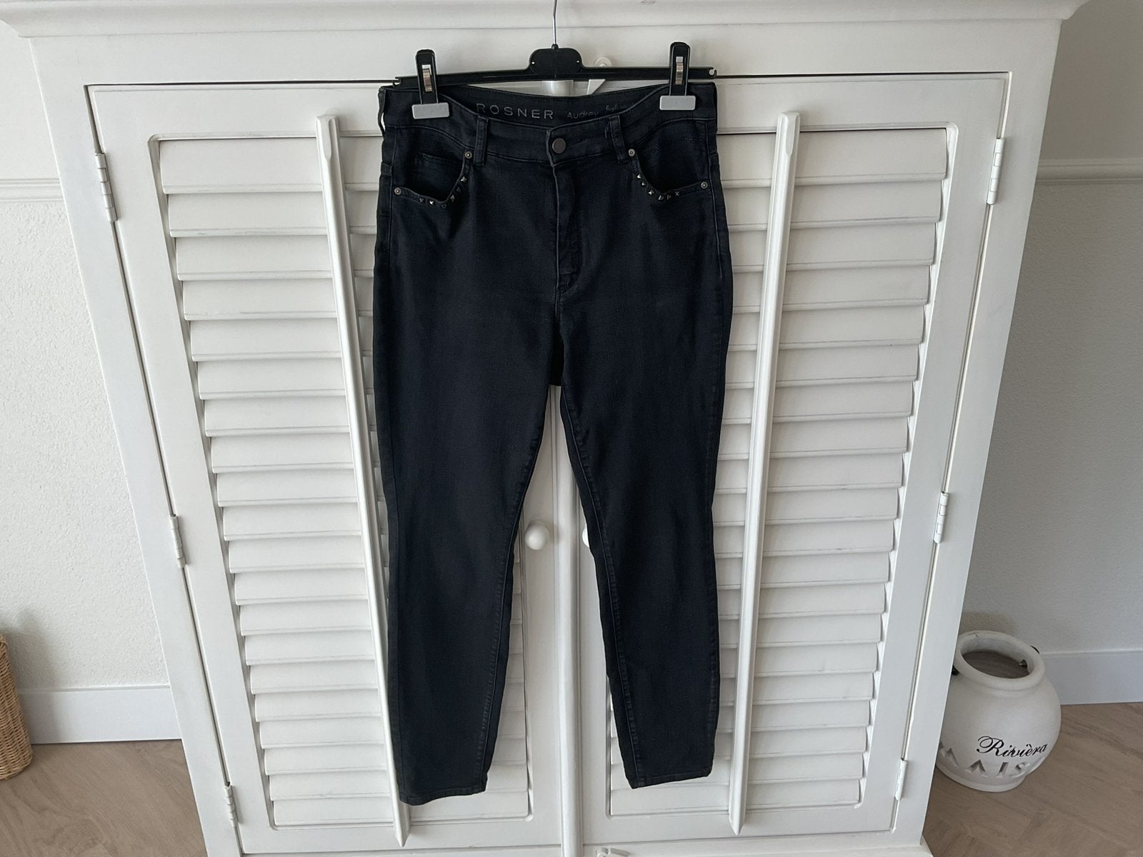 ROSNER broek 38, Maat 38/40 (M), Zwart, Ophalen of Verzenden, Zo goed als nieuw