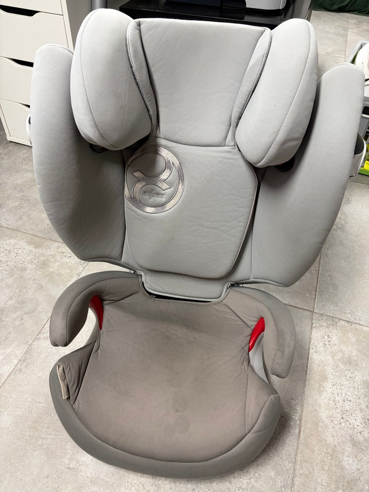 Cybex Solution M-Fix autostoel, Autogordel of Isofix, Gebruikt, 15 t/m 36 kg, Verstelbare rugleuning