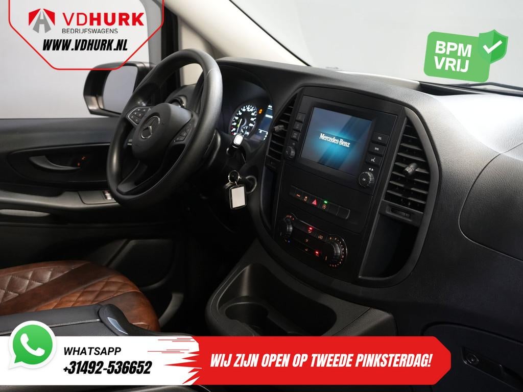 Mercedes-Benz Vito 114 CDI Aut. DC Dubbel Cabine Buffl Leder, Auto's, Bestelauto's, Automaat, Gebruikt, Euro 6, 4 cilinders
